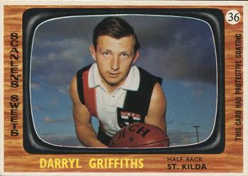 1967 Scanlens VFL #36 Daryl Griffiths Front